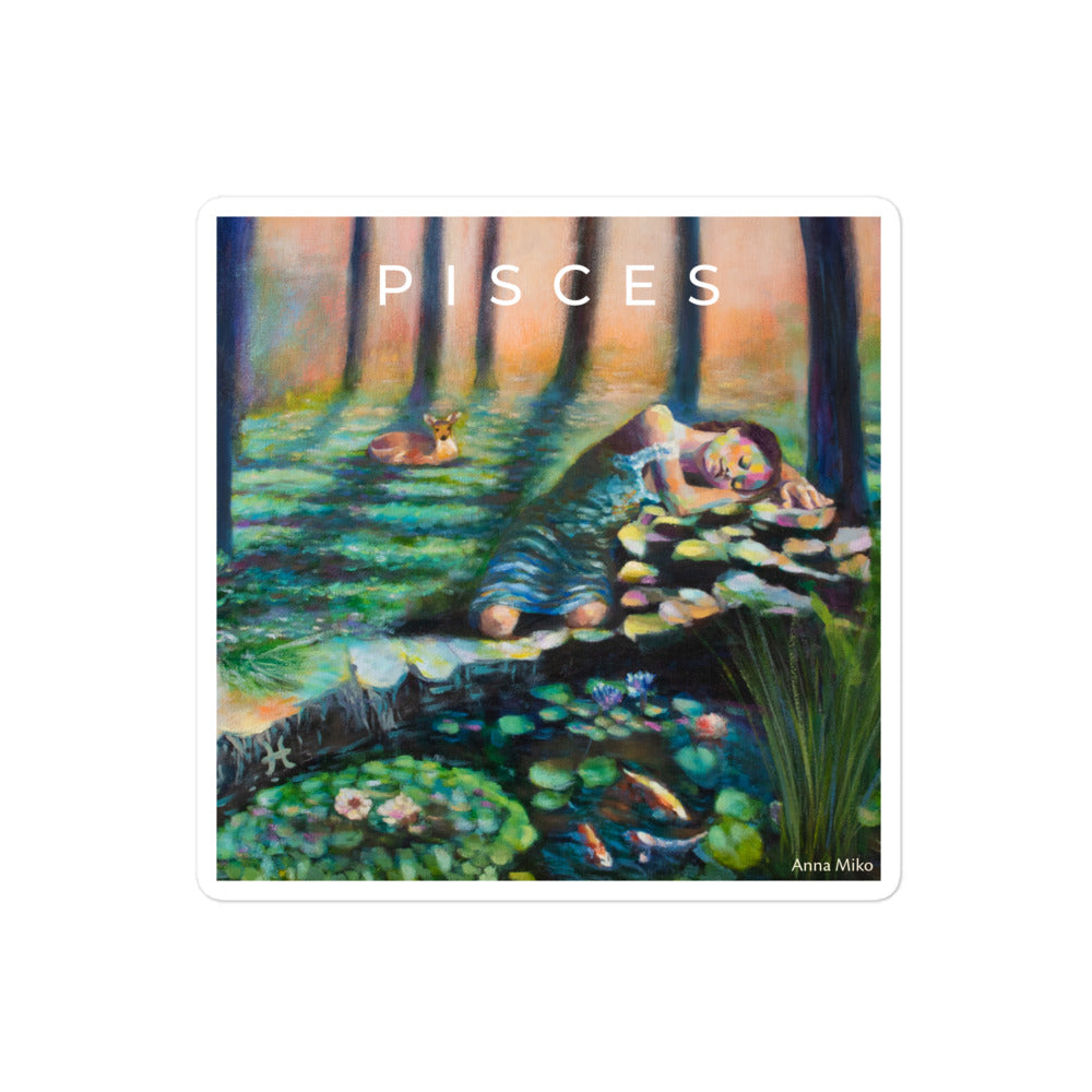 Pisces Zodiac Sticker Art Astrology Spiritual Gift
