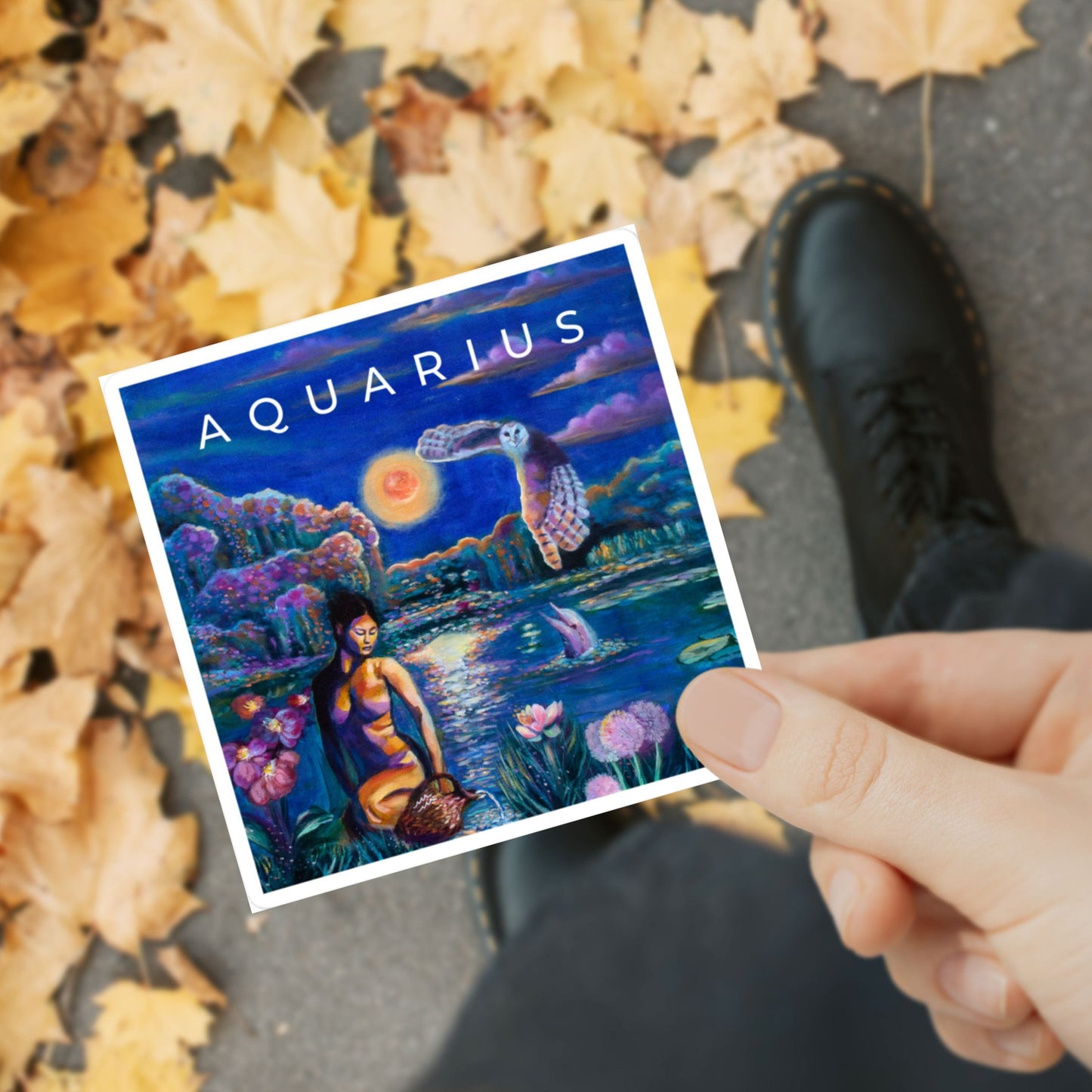 Aquarius Zodiac Sticker Art Astrology Spiritual Gift