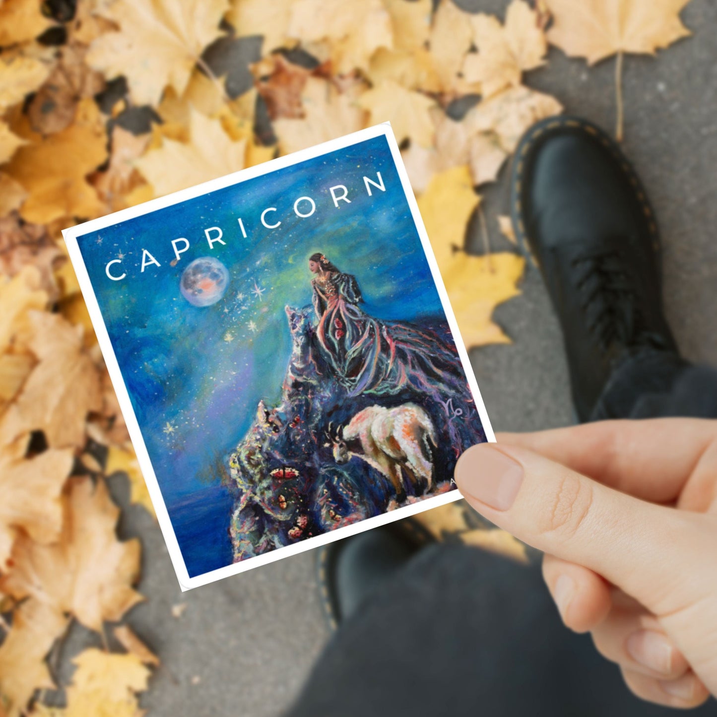 Capricorn Zodiac Sticker Art Astrology Spiritual Gift