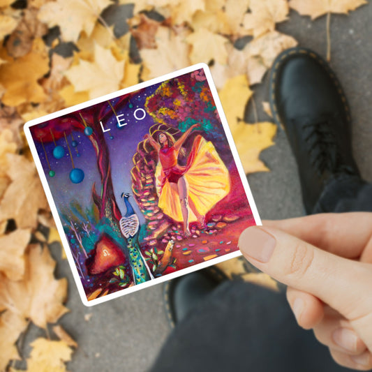 Leo Zodiac Sticker Art Astrology Spiritual Gift