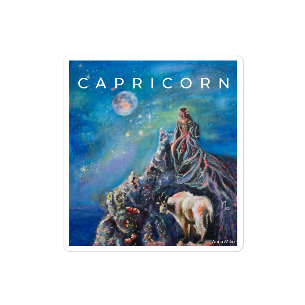 Capricorn Zodiac Sticker Art Astrology Spiritual Gift